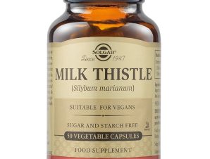 Solgar Milk Thistle Συμπλήρωμα Διατροφής με Εκχύλισμα Γαϊδουράγκαθου για την Προστασία του Ήπατος με Αντιφλεγμονώδεις & Αντιοξειδωτικές Ιδιότητες 50veg.caps