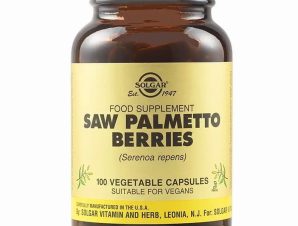 Solgar Saw Palmetto Berries Συμπλήρωμα Διατροφής Εκχυλίσματος Βοτάνου Σαο Παλμέτο για την Αντιμετώπιση Συμπτωμάτων Καλοήθους Υπερπλασίας Προστάτη 100veg.caps