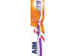 Aim Antiplaque Medium Toothbrush Οδοντόβουρτσα Μέτρια 1 Τεμάχιο – Μωβ