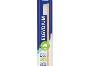 Elgydium Tooth Brush Wood 100% Naturals Bristles Soft Ξύλινη Οικολογική Οδοντόβουρτσα 1 Τεμάχιο