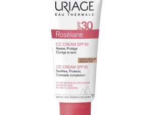 Uriage Roseliane CC Cream Spf30 for Sensitive Skin Prone to Redness Ενυδατική Προστατευτική Κρέμα Προσώπου με Χρώμα για Ευαίσθητες Επιδερμίδες 40ml