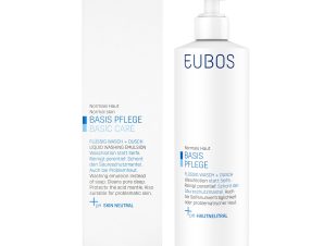 Eubos Basic Care Blue Liquid Washing Emulsion Υγρό Καθαρισμού για την Καθημερινή Περιποίηση Προσώπου & Σώματος – 400ml