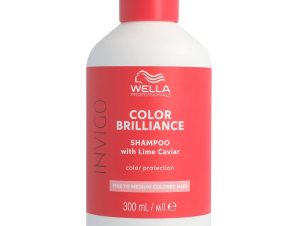 Wella Professionals Invigo Color Brilliance Shampoo with Lime Caviar Fine to Medium Coloured Hair Σαμπουάν με Βελτιωμένο PH για Προστασία Χρώματος για Βαμμένα Λεπτά έως Κανονικά Μαλλιά με Μεγάλη Διάρκεια 300ml