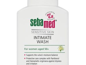 Sebamed Feminine Intimate Wash pH 6.8 for Women Aged 50+, Υγρό Καθαρισμού της Ευαίσθητης Περιοχής για Γυναίκες Μετά την Εμμηνόπαυση 200ml