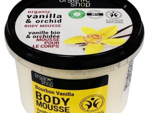 Organic Shop Vanilla & Orchid Body Mousse Ενυδατική Μους Σώματος με Βανίλια & Ορχιδέα 250ml