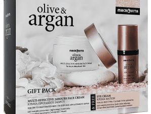 Macrovita Gift Pack Olive & Argan Multi-Effective 24Hours Face Cream Dry-Dehydrated 50ml & Δώρο Eye Cream 15ml