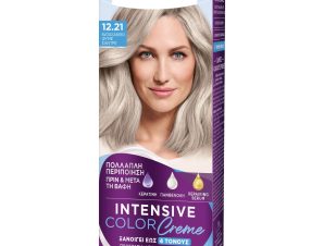 Schwarzkopf Palette Intensive Hair Color Creme Kit Μόνιμη Κρέμα Βαφή Μαλλιών για Έντονο Χρώμα Μεγάλης Διάρκειας & Περιποίηση 1 Τεμάχιο – 12.21 Κατάξανθο Φυμέ Σαντρέ