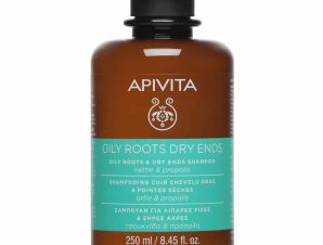 Apivita Oily Roots Dry Ends Shampoo Σαμπουάν Εξισορρόπησης για Λιπαρές Ρίζες Ξηρές Άκρες με Τσουκνίδα & Πρόπολη 250ml