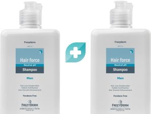 Frezyderm Promo Hair Force Shampoo Men Τονωτικό Σαμπουάν για την Αντρική Τριχόπτωση 2x200ml
