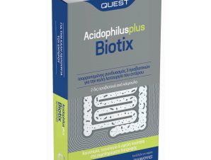 Quest Acidophilus Plus Biotix Συμπλήρωμα Διατροφής Προβιοτικών για την Αντιμετώπιση Γαστρεντερικών Διαταραχών 30caps