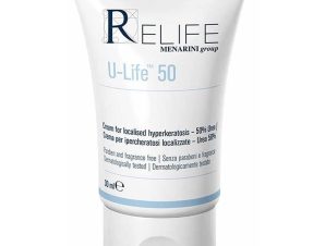 Menarini Relife U-Life 50 Foot Cream Άνυδρη Πάστα Ποδιών για την Καταπολέμηση της Τοπικής Υπερκεράτωσης Αποφολιδωμένου Δέρματος με 50% Ουρία 30ml