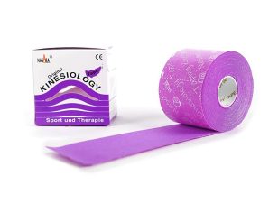 Nasara Kinesiology Tape Sport & Therapy Ταινία Κινησιολογίας & Θεραπείας 5cmx5m 1 Τεμάχιο – Μωβ