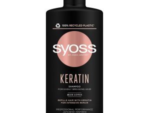 Syoss Keratin Shampoo for Easily Breaking Hair Σαμπουάν με Κερατίνη για Αναδόμηση της Τρίχας στα Αδύναμα, Εύθραυστα Μαλλιά 440ml